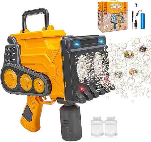 ubble Machine,Bubble Maker Kids Toy Indoor Outdoor Birthday Party Gifts (Combo)