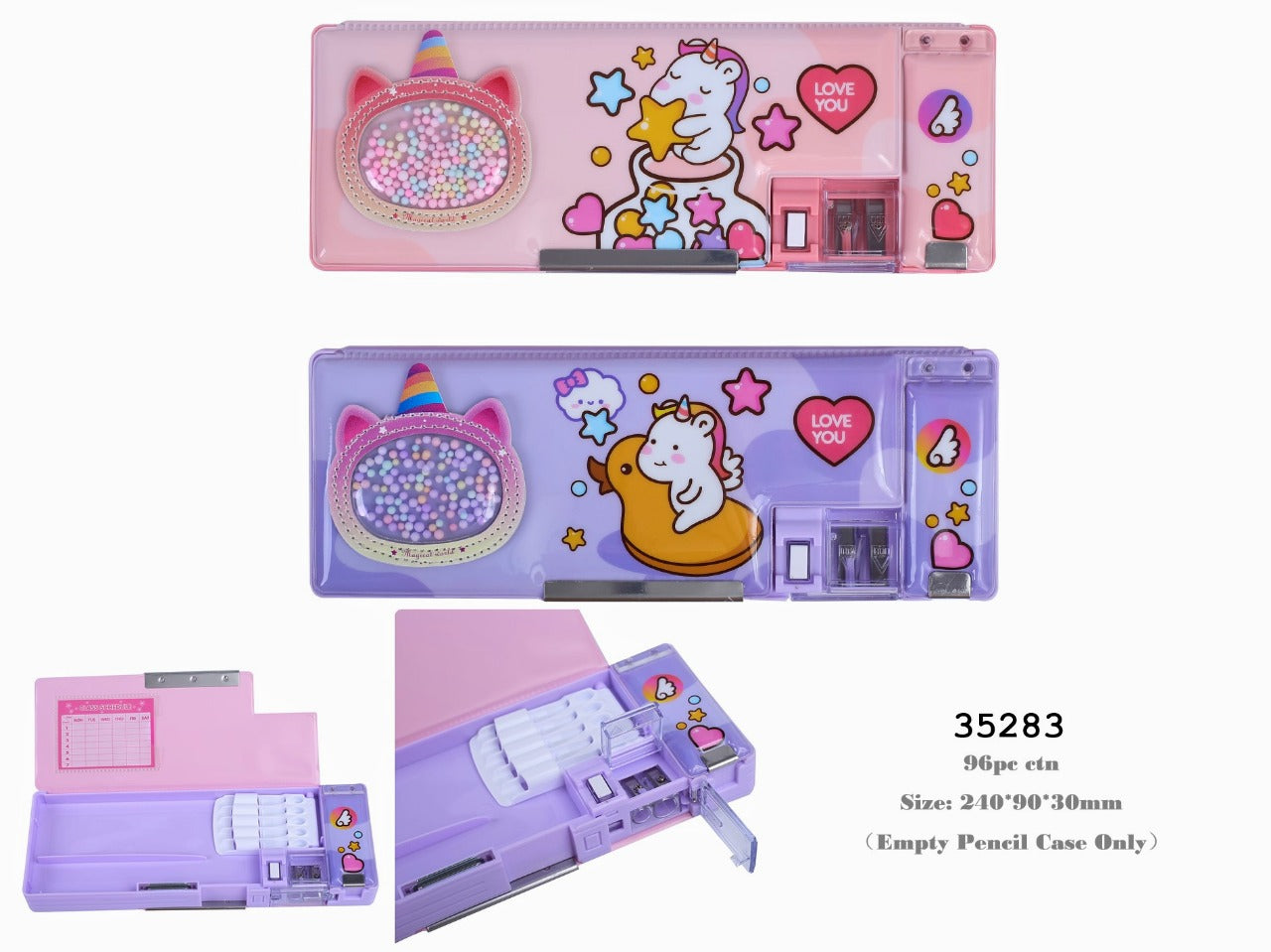 Crackles Magnetic Pencil Case with Sharpener