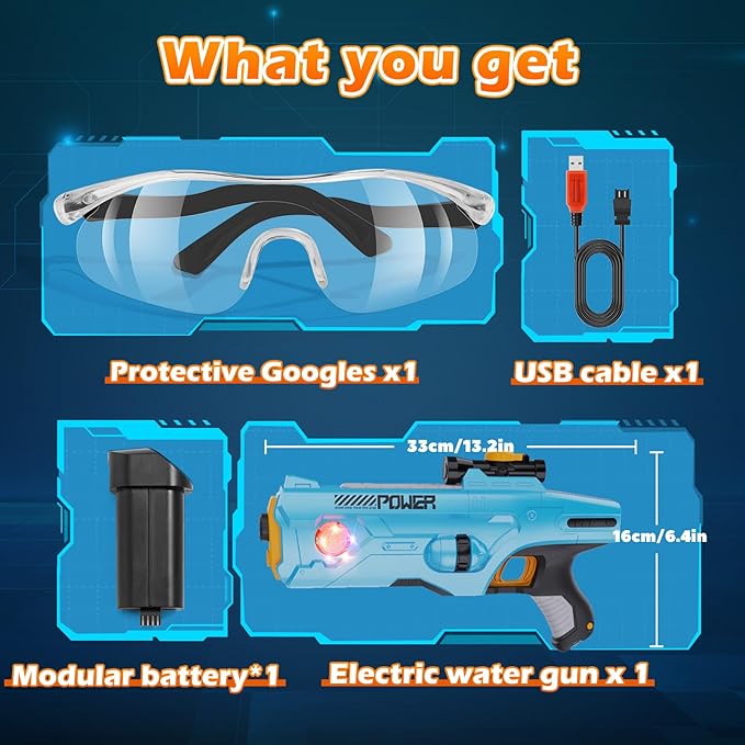 Electric Water Gun for Adults & Kids