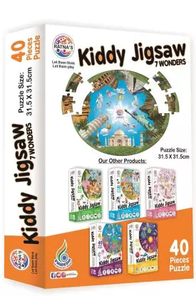 Kiddy jigsaw puzzle 7 Wonders for Kids (40 Pieces)