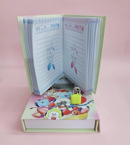Cartoon Diary for Kids | Lock Diary for Boys School