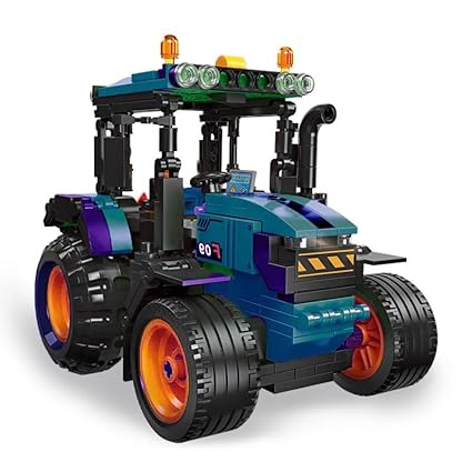 Farm Harvester Tractor Building Blocks for Kids