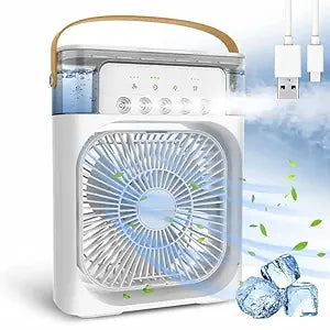 Air Cooler Mist Fan Mini Cooler for Home with 3 Speed Mode with Water Spray