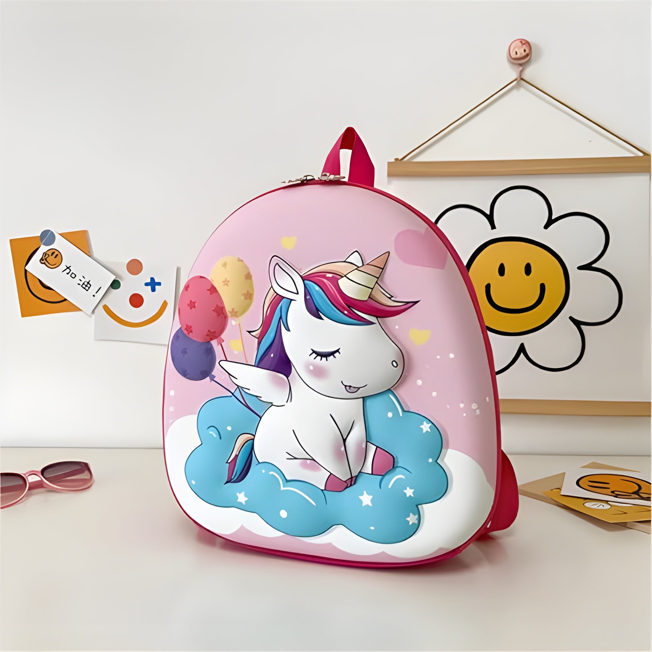 Dino, Unicorn,Astronaut Hardshell Backpack for Toddlers (Unicorn)