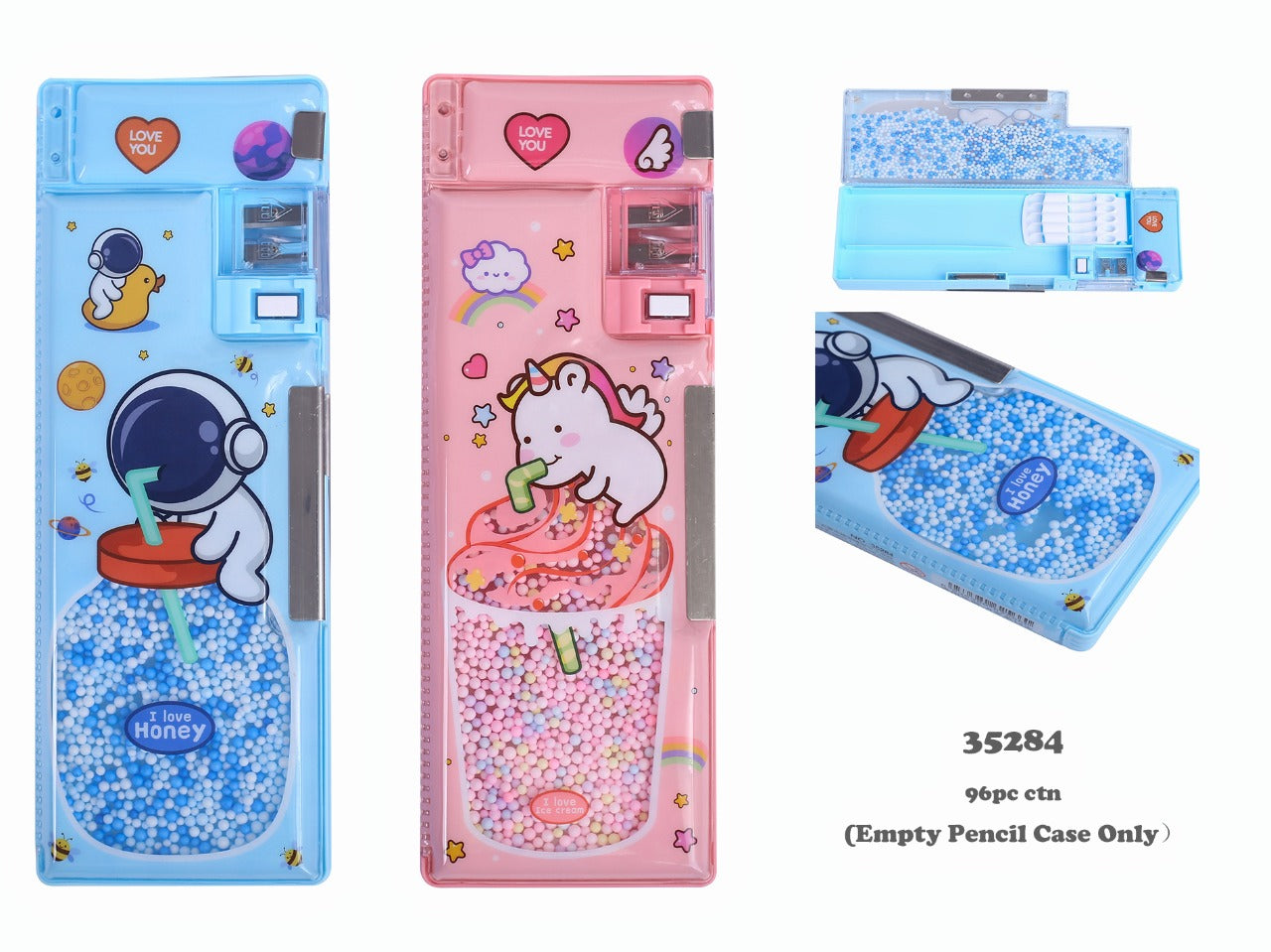 Crackles Magnetic Pencil Case with Sharpener