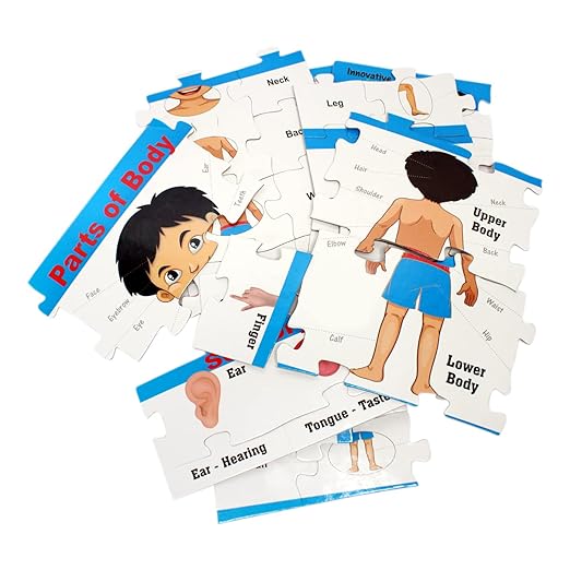 Educational Human Body Parts Puzzle for Kids Floor Puzzle Learn Parts of Human Body with 53 Pieces Puzzle