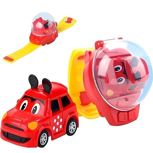 2.4G Racing Car Cartoon Mini Watch Car Toy