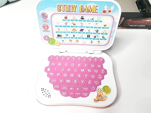 PSB Mini Laptop for Kids, with Sounds. Learn English Study Game, Laptop Toy
