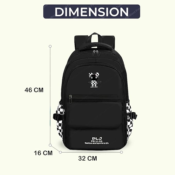 Casual Multipurpose Backpack - Large Capacity Bag for Boys Girls Kids, School and College Bags for students, Travel Bag, Picnic Bag (46 X 32 X 16 CM)