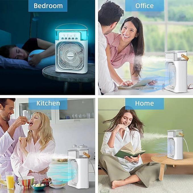 Air Cooler Mist Fan Mini Cooler for Home with 3 Speed Mode with Water Spray