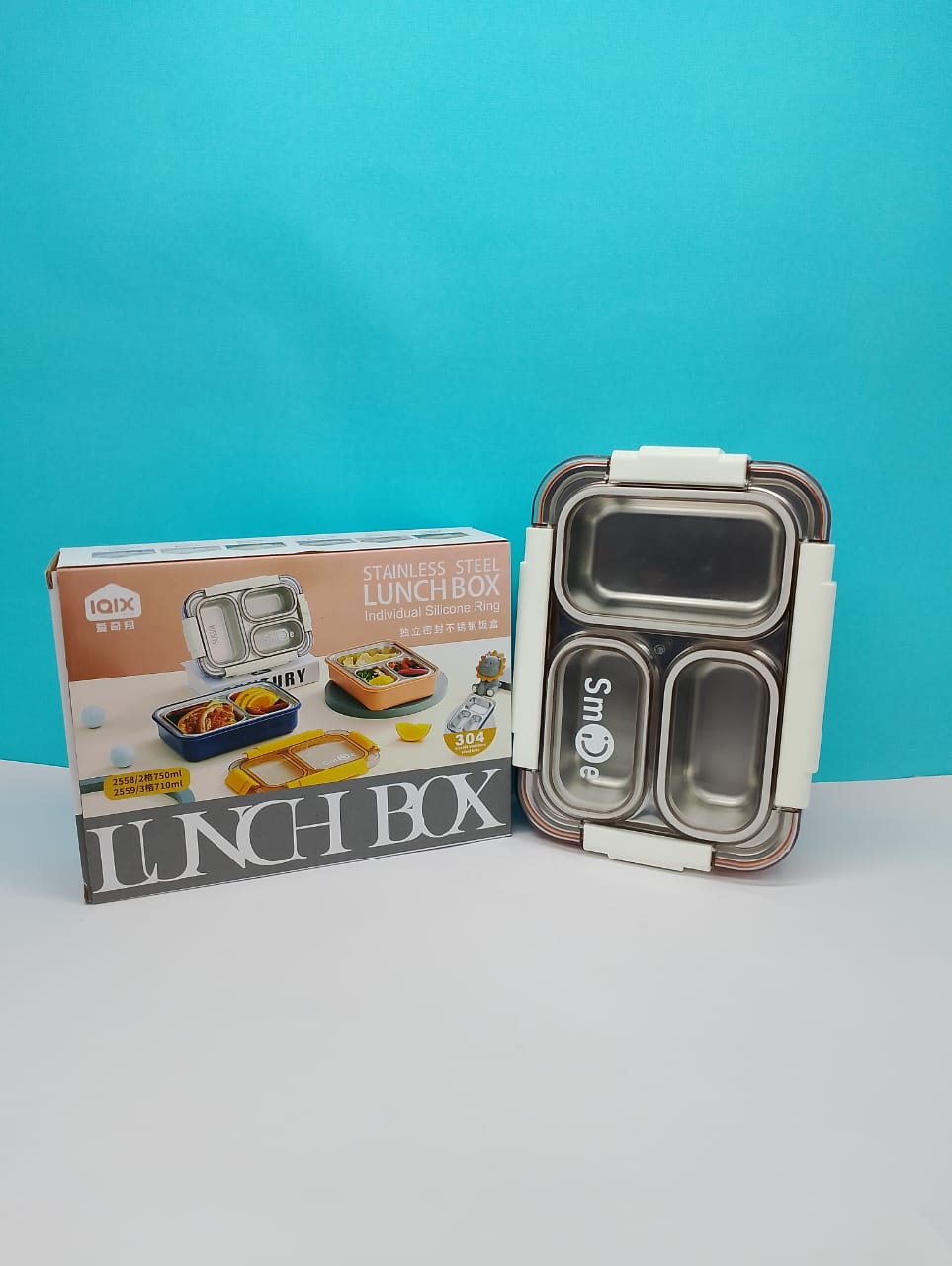 Fresh Food Transparent Stainless Steel Lunch Box