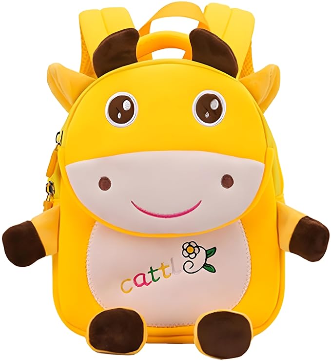 Cute Cattle Miniature Multi-Color Fancy Bag - Preschool,Bag(Yellow)