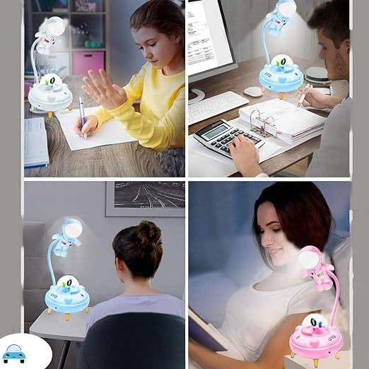 Astronaut Table Lamp,Study Lamp,Desk Lamp,Night Lamp for Office,Home,Study Room (White)
