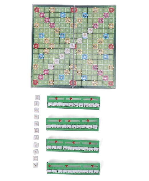 Magnetic Cross Word Game an English Word Puzzle Game, Educations Board Games for Kids - Multi Color (Crossword)