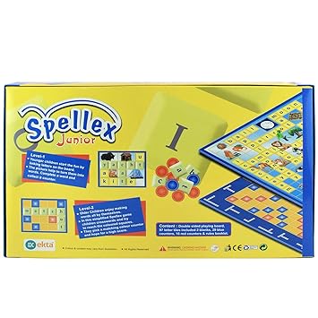 Play Spellex Junior Word Board Game - with 2 Exciting Games in 1 Kit
