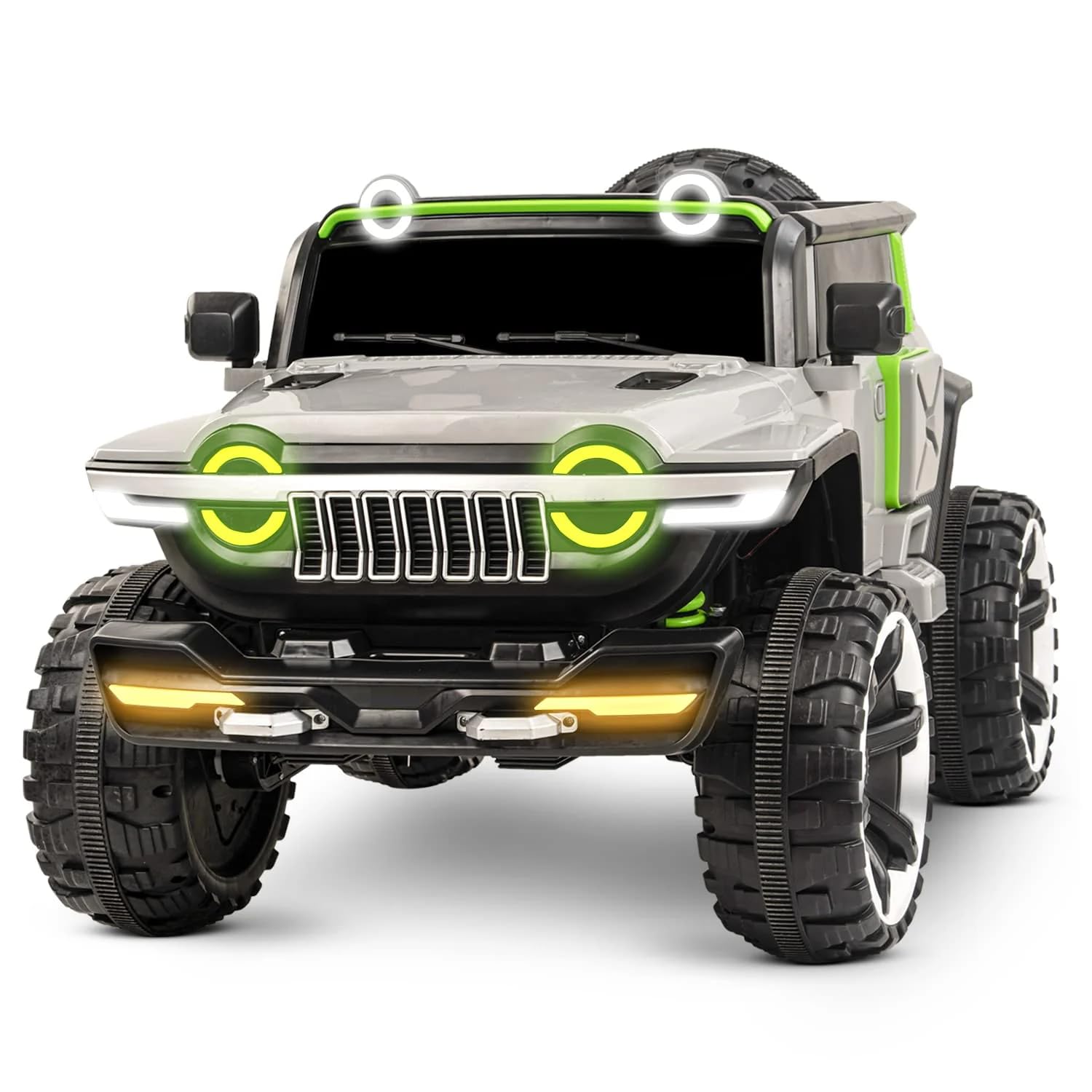 WN-1166  Kids Ride on 4X4 Heavy Duty Jumbo Jeep WN-1166 (Grey)