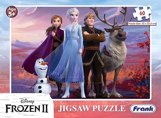 Frank Disney Frozen 2 Puzzle - 60 Piece Jigsaw Puzzle for Kids for Age 5 Years Old and Above