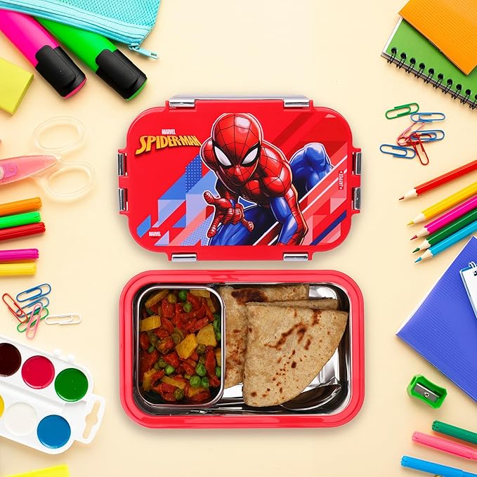 Stainless Steel Insulated Lunch Box 900 Ml Spider Man