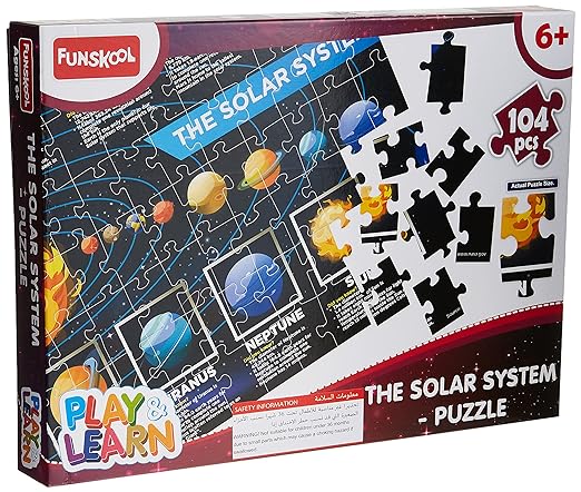 Play & Learn Play & Learn-Solar System,Educational,104 Pieces,Puzzle,for 6 Year Old Kids and Above,Toy