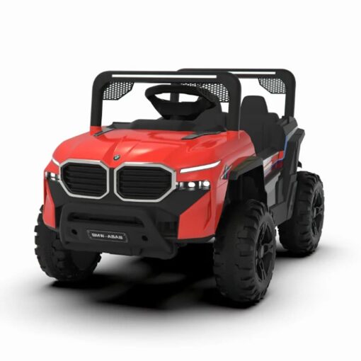 Electric Battery Operated Kids Jeep BMW Model Red Manual Driving Kids Jeep – 9111-Red