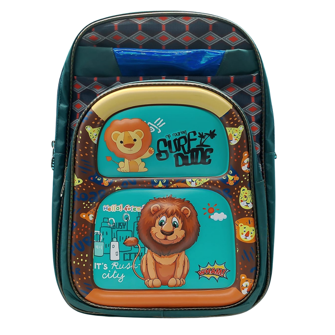 Lion 3D Printed Trolley School Bag