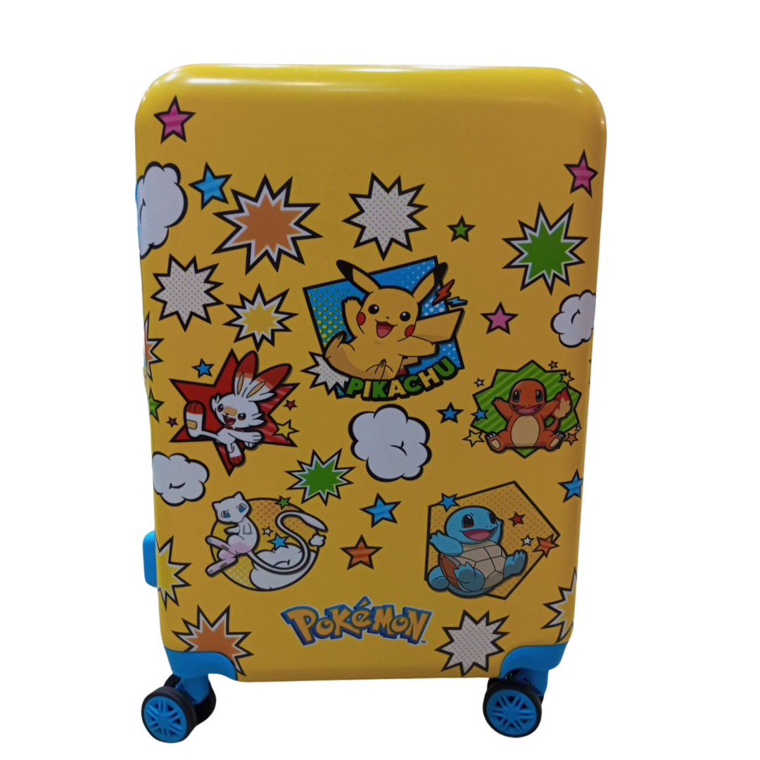 Pikachu Printed Kids Trolley Bag 56 cm