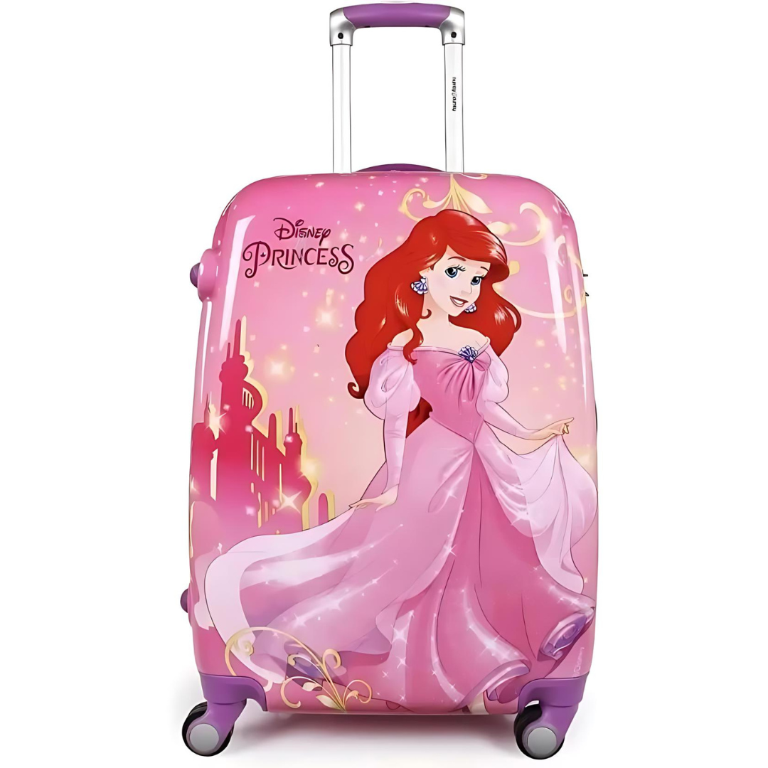 Medium Cabin Suitcase (60 cm) 4 Wheels - Ariel Pink Polycarbonate Kids Hard Luggage Trolley Bag
