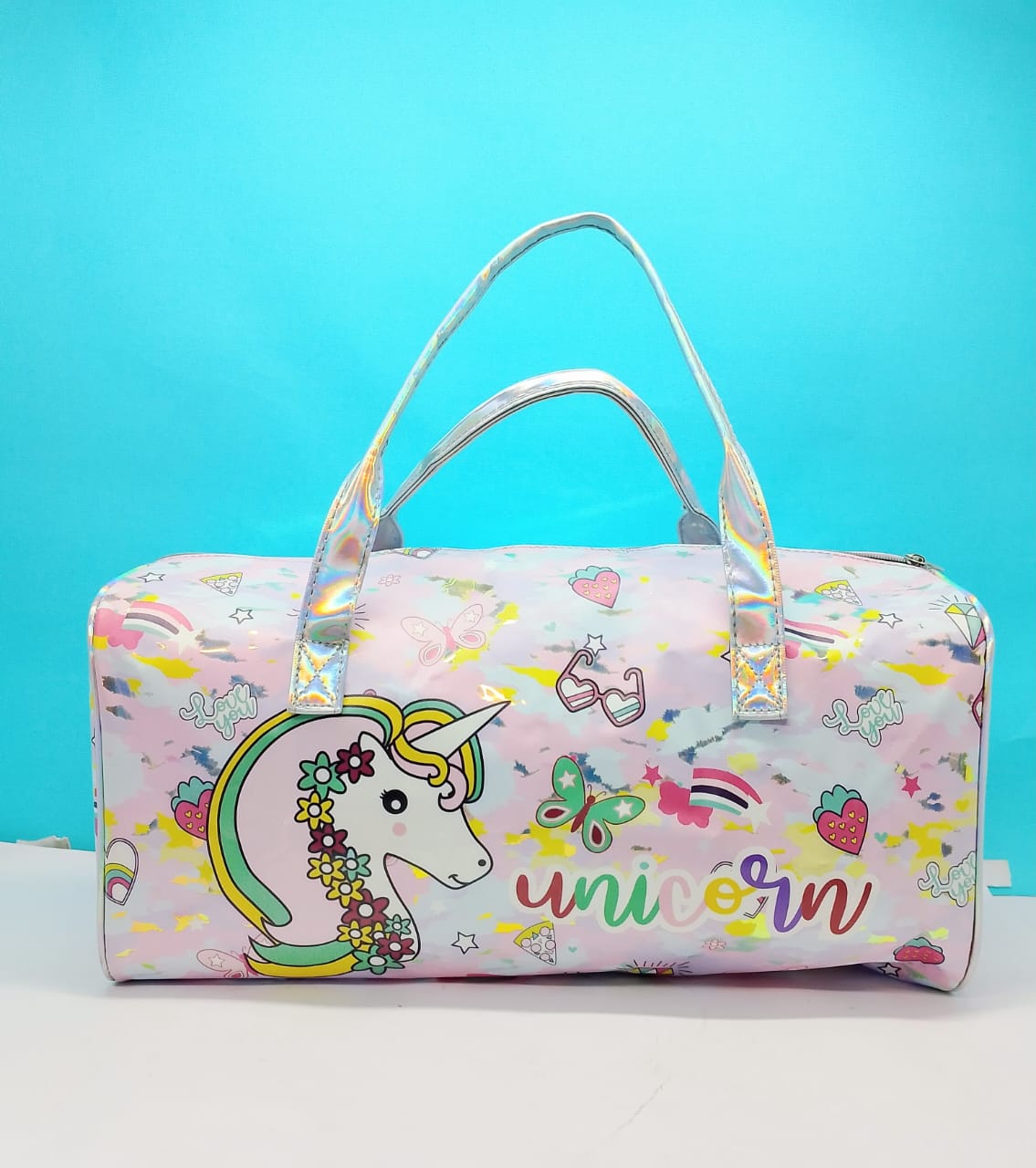 Pink Kids Travel Bag Girls Dance Sport Gym Bag