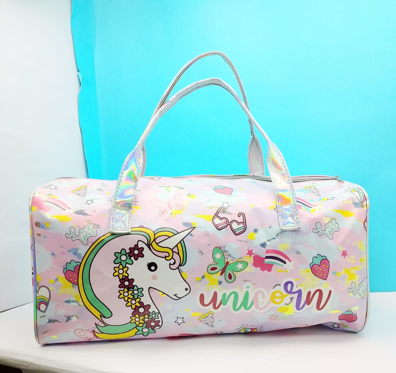 Pink Kids Travel Bag Girls Dance Sport Gym Bag