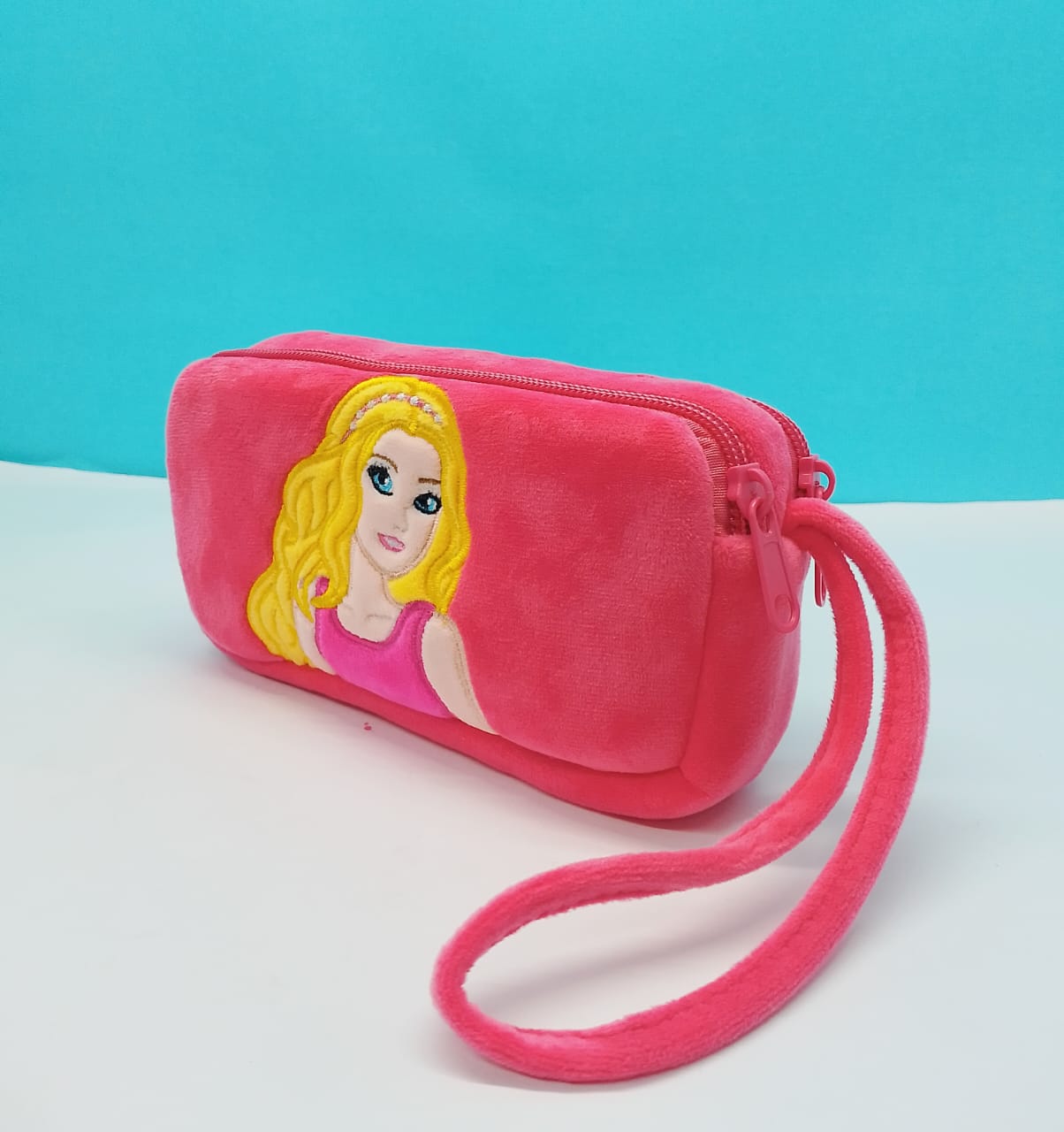 Pink Barbie Soft Pencil Pouch for Kids
