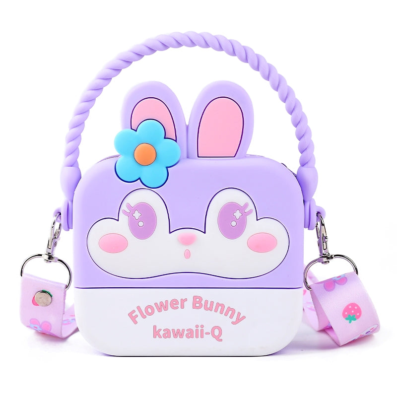 Silicone Cute Cartoon Sling Crossbody Purse Bags for Women & Girls