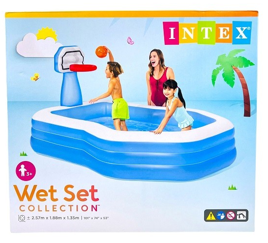 Family Swimming Pool For Summer Fun with Basketball Pool