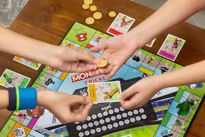 Monopoly Cricket Themed Board Game | For Families and Kids | Ages 8+ | 2 to 6 Players Board Game Accessories Board Game