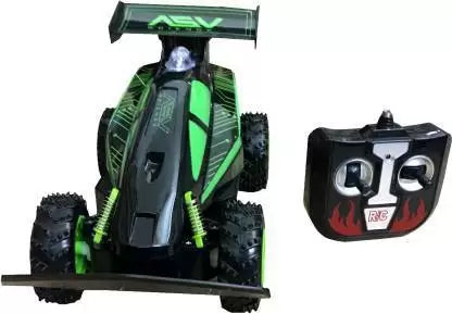 Racer Perfect Match Equation Vehicle 4 functions Radio Control Hot Speed Racing Car with Shocker Suspension (black, green)