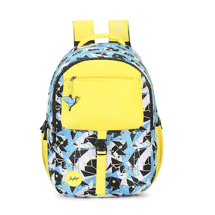 SKYBAGS WOKE PRO 01 SCHOOL BACKPACK YELLOW BLUE