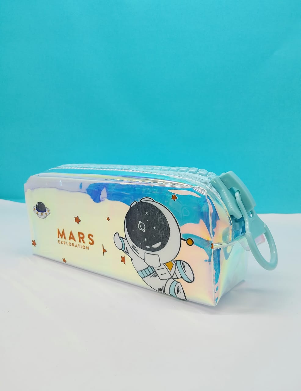 Mars Printed Holographic Pencil Pouch