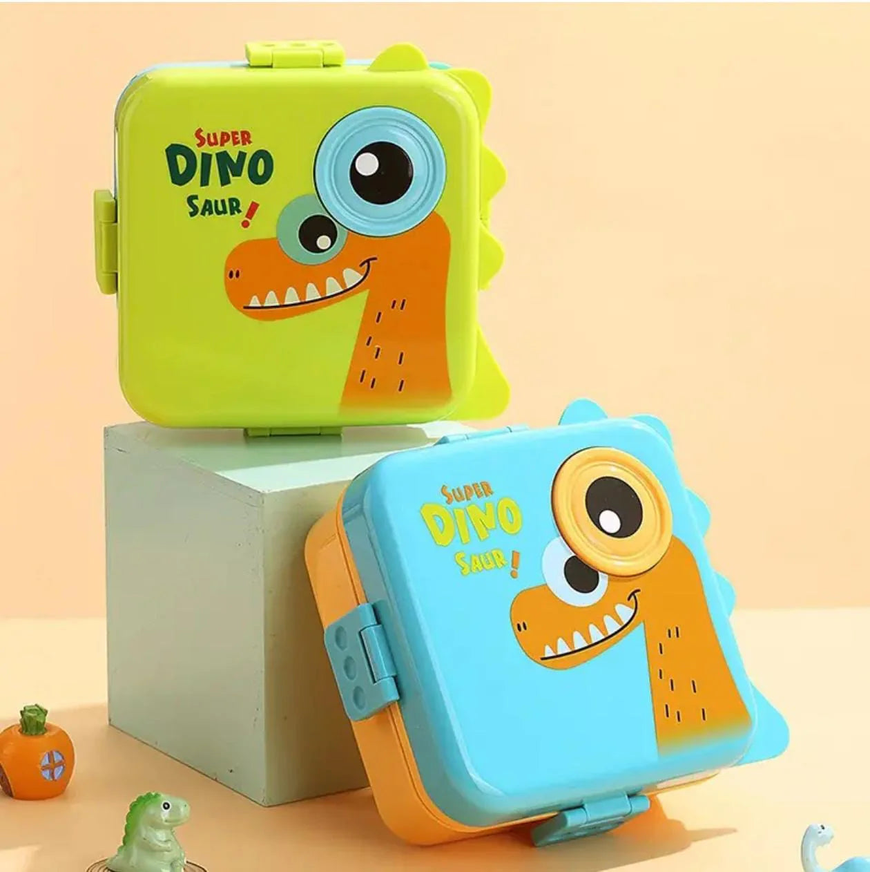 Dinosaur Cartoon Animal Character Kids Lunch Box