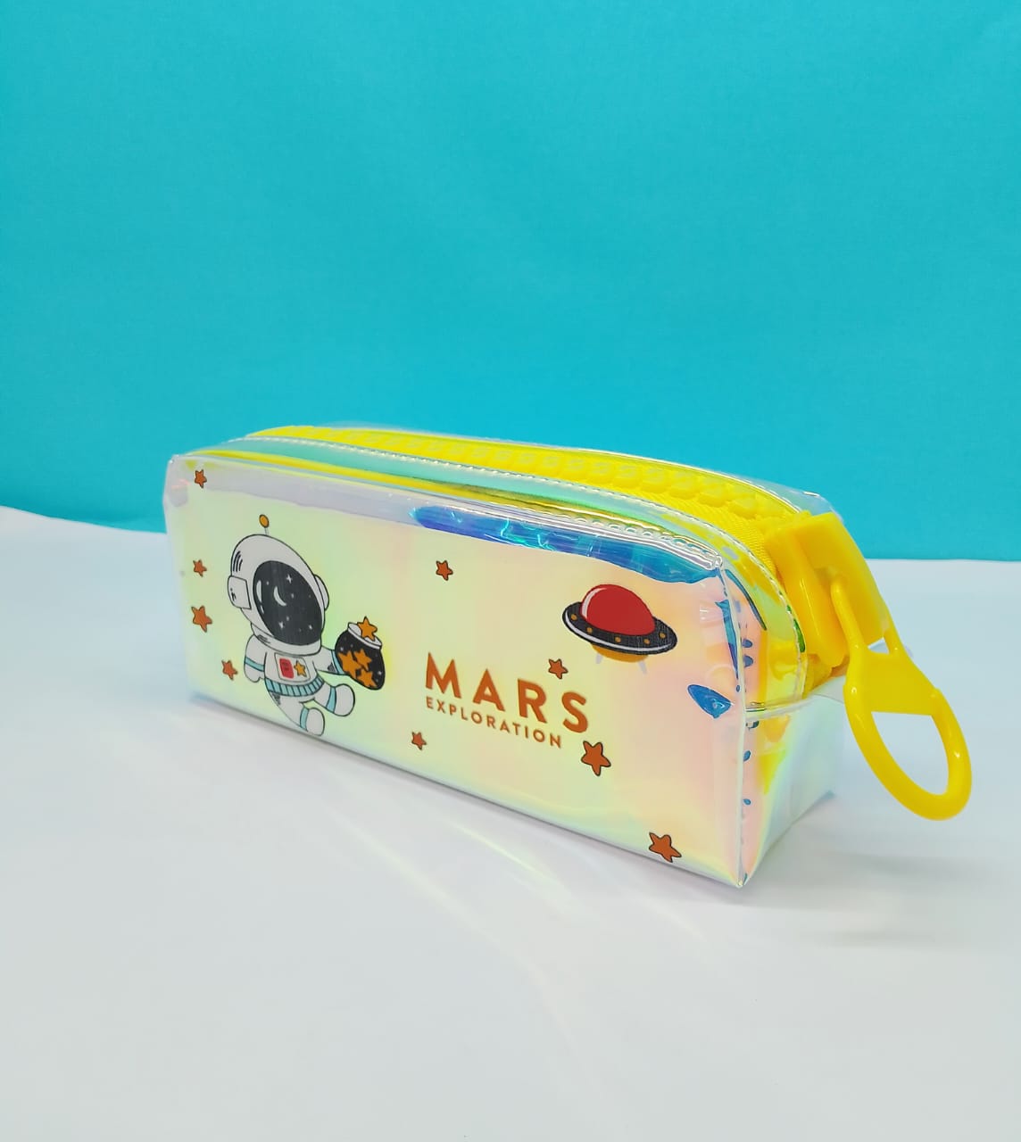 Mars Printed Holographic Pencil Pouch