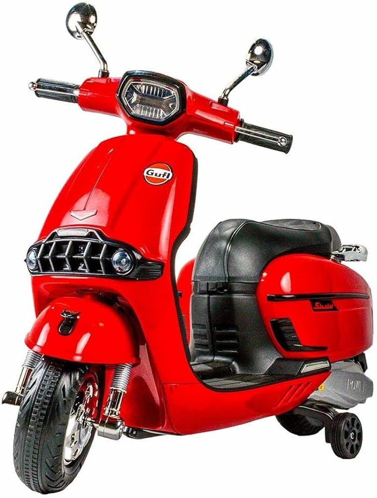Electric Scooter Wheeler Scooter For Kids Vespa Gulf 12V Big Size