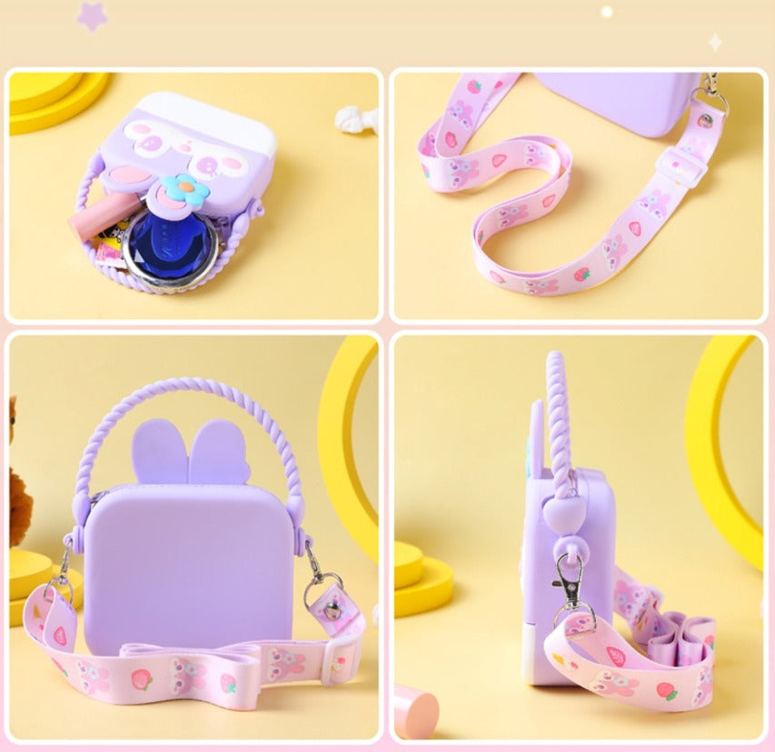 Silicone Cute Cartoon Sling Crossbody Purse Bags for Women & Girls