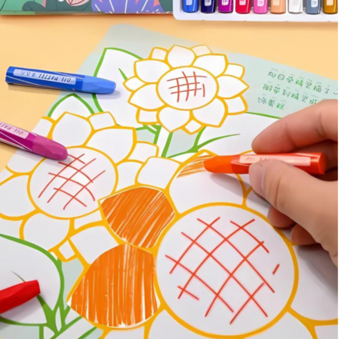 Oil Pastel Fantastic Colors