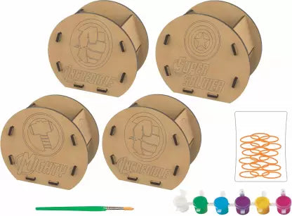 Marvel Avengers Pen Stand Making kit Wooden for Kids (2601)