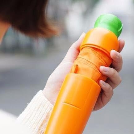 Carrot Shaped Folding Umbrella, Sun Umbrella