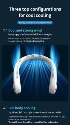 R-8 Neck Fan/The Portable Neck Fan/The Leafless Neck Fan