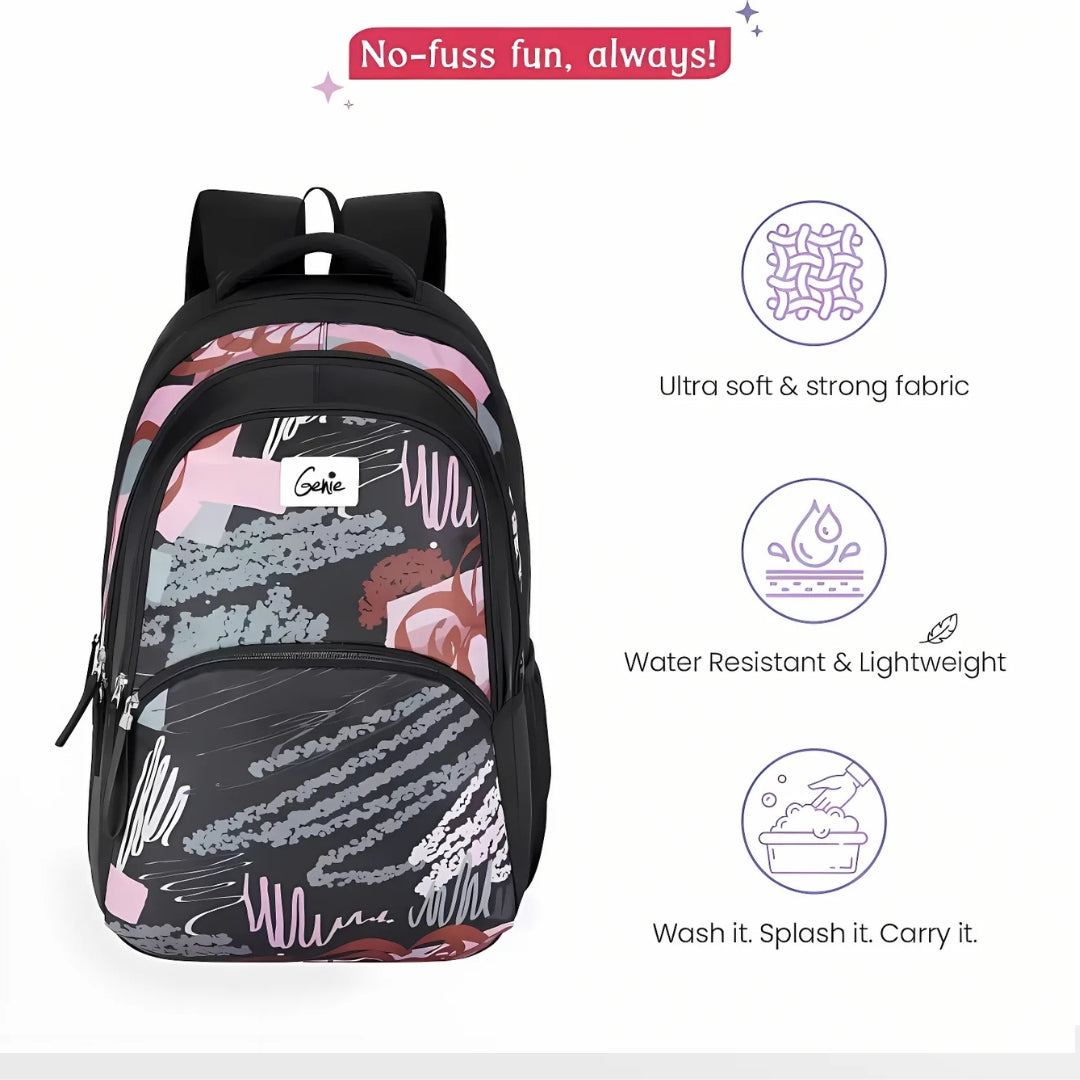 Large 36 L Laptop Backpack ORCHID  (Black)