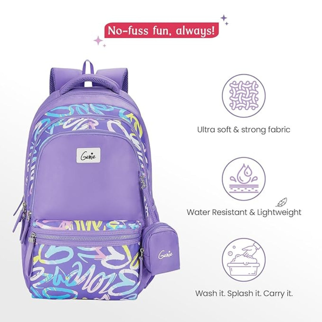 School Backpack for Girls |19 In-36 Ltr with Laptop Sleeve