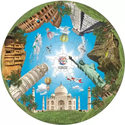 Kiddy jigsaw puzzle 7 Wonders for Kids (40 Pieces)