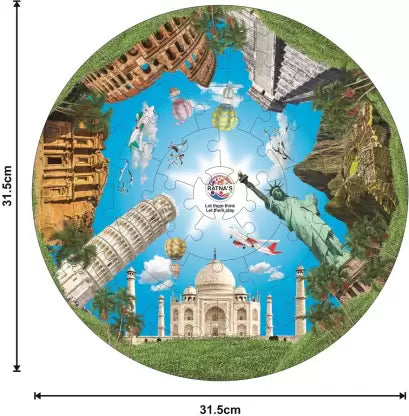 Kiddy jigsaw puzzle 7 Wonders for Kids (40 Pieces)