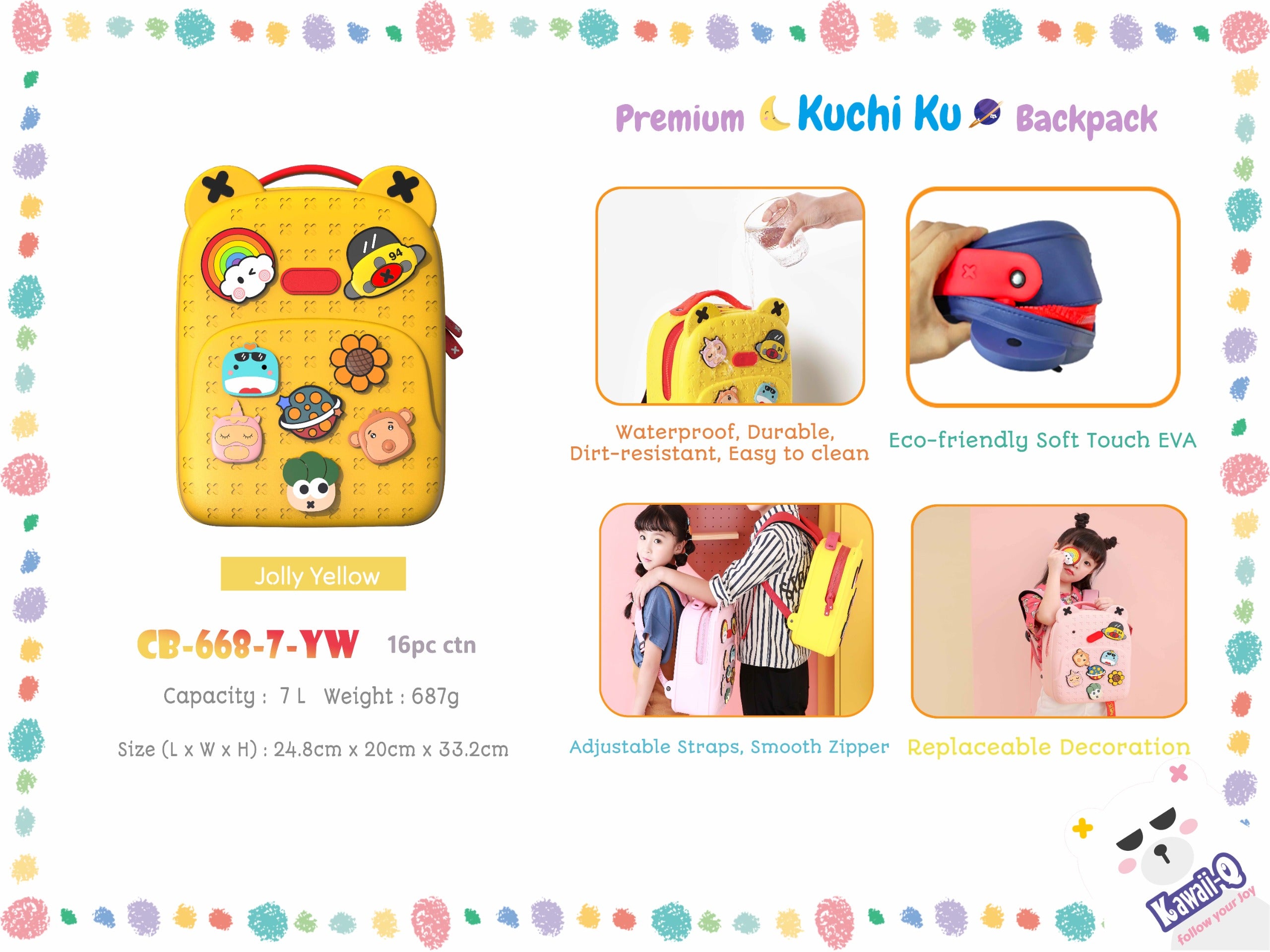 Trendy Silicon Kids Back Bag