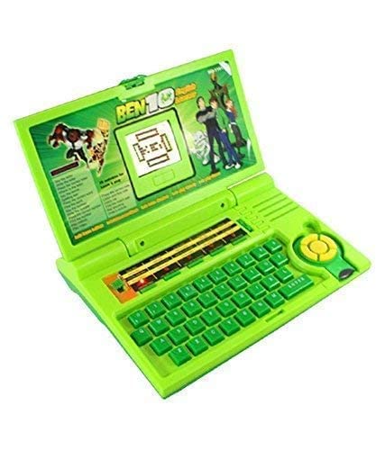 Learning Laptop Tablet Toddler Computer Educational Toy for Kids with LED Screen Display, 8 Learning Modes Gift for Kids (Ben 10 Laptop)